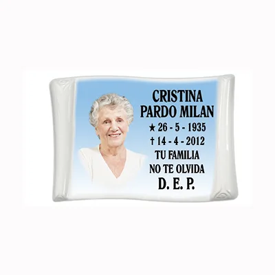 Pergamino en porcelana TEXTO 10x16 cm